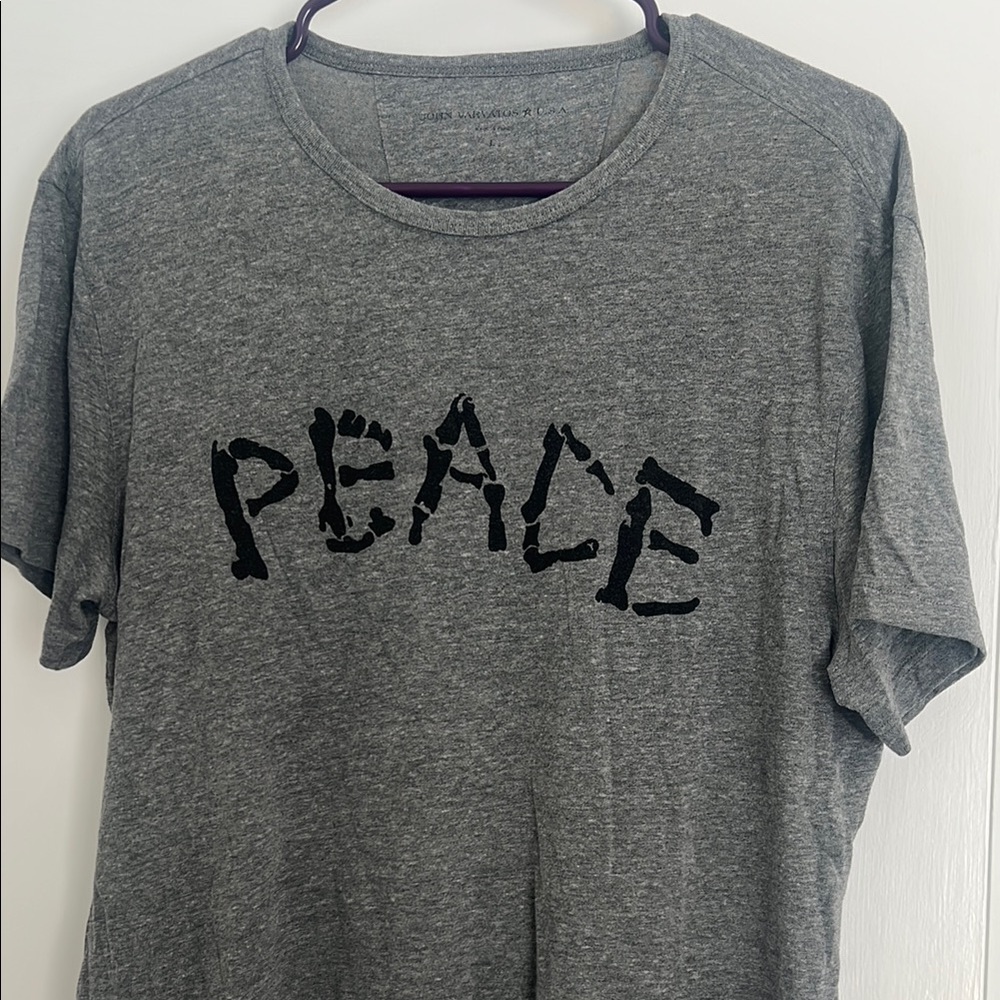 John Varvatos Graphic Tee with Peace Design